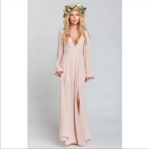 Show Me Your MUMU Venus Long Sleeve Flare Dress